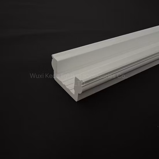 High Quality One - Line White Plastic Extruded PVC Profile