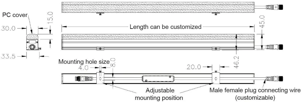 Hot Sale High Quality DC24V LED Linear Light Fixture for Facade Project