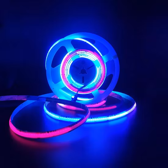 Flexible COB RGB Smart Dream Color Magic Digital 5V Addressable LED Strip High Density No Spot 480LEDs/M Sk6812 Strip Lights