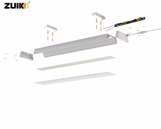 Armazém congelador à prova d'água montado na superfície vinculável 4 pés 8 pés luminária tri prova IP65
