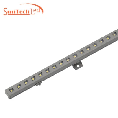 Luminária linear de LED 15W RGBW de alto brilho para uso externo comercial lavadora de parede