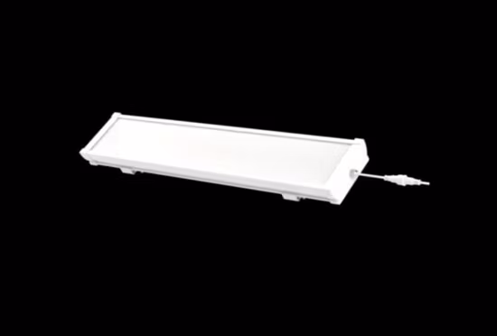 Painel LED Tri-Proof Light 4FT 40W Fixação Sensor de movimento e Fonte de reserva de emergência Resistência à corrosão IP65 à prova d'água Ik08