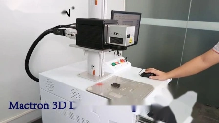 Máquina de gravação a laser 3D para códigos de barras