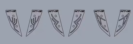 Acessórios para motocicletas Partes do corpo decorativas Faixa de LED flexível de ajuste universal Luz à prova d'água para YAMAHA Mt15