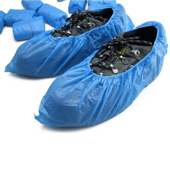 Cobertura de sapato leve de plástico não tecido com elástico à prova d'água PE